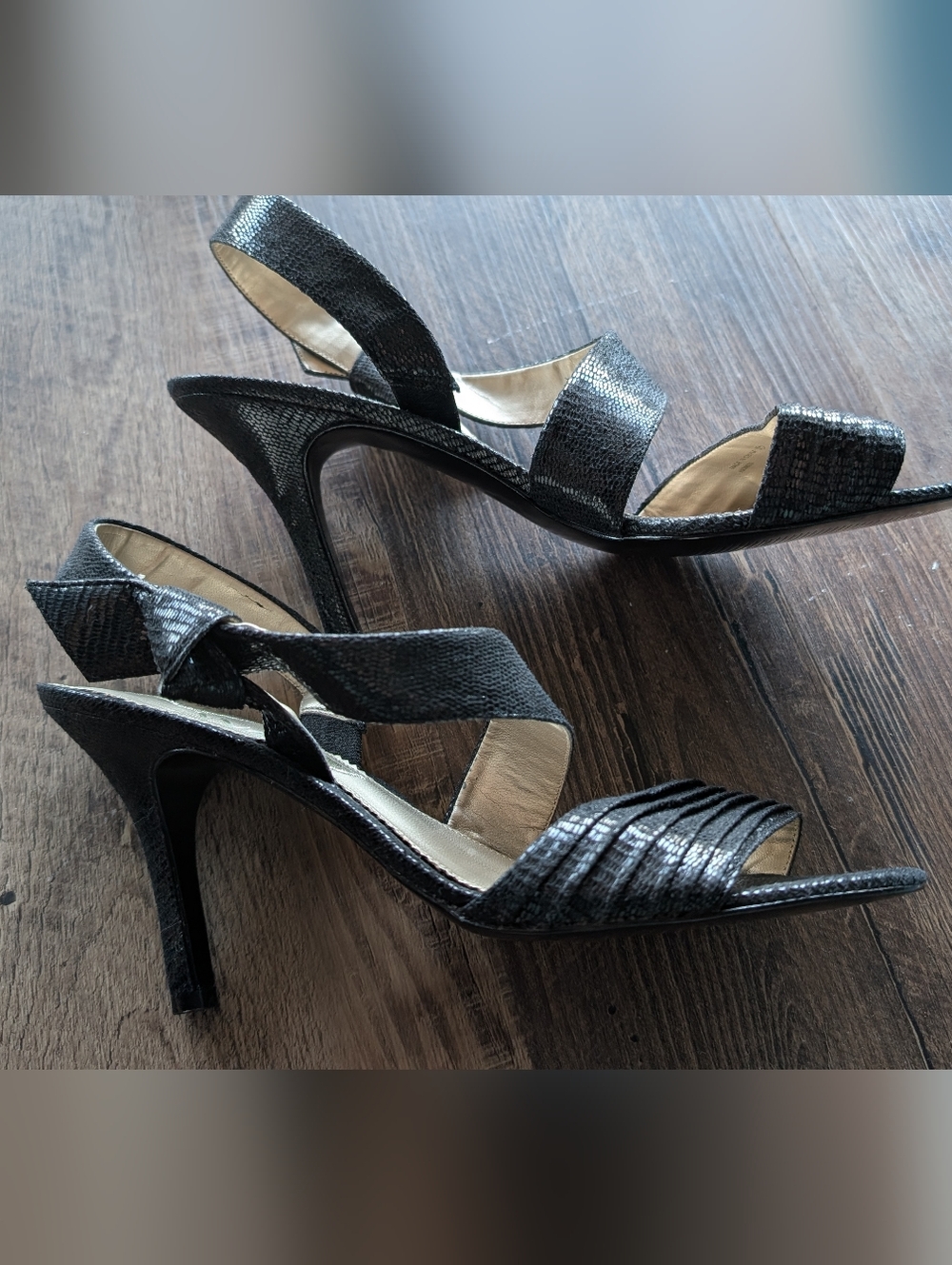 Women's Nina Black Strappy High Heel Sandals